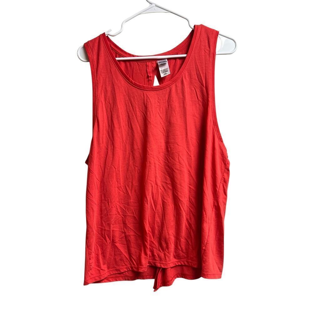 Victoria Sport Victoria's Secret Pink Coral Tank Keyhole Back Large
